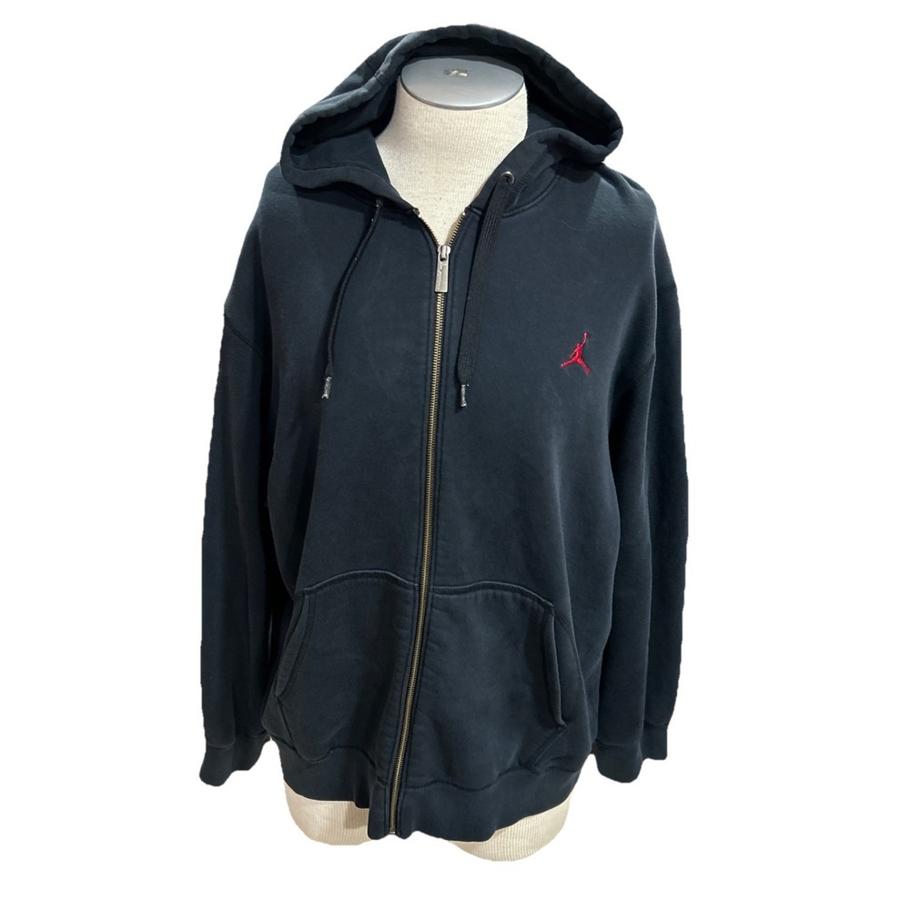 Jordan Jumpman Hoodie Mens XL Black Full Zip